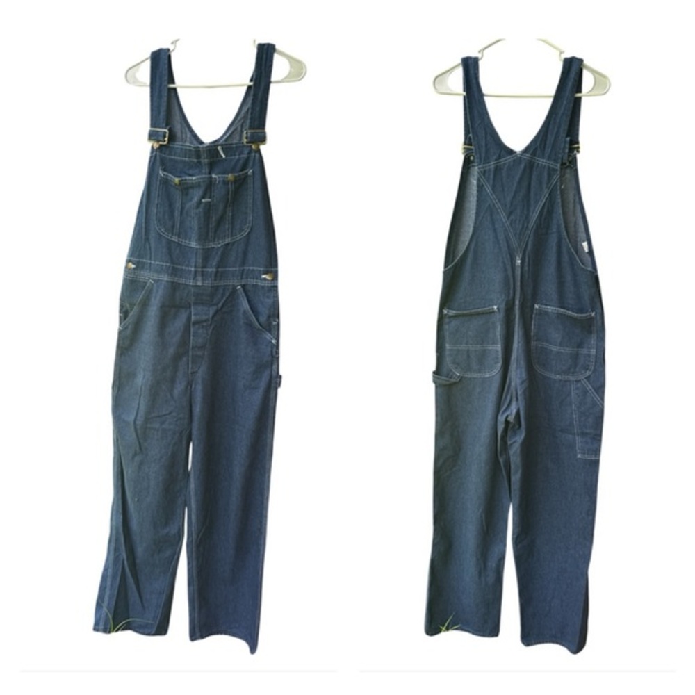 Vintage 70’s-80’ Sears Perma-Prest Denim Overalls Men’s 34X32
